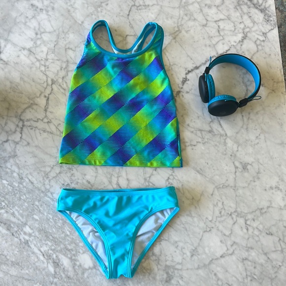 Speedo Girls Size 10 Swimsuit with 2 Tops - Picture 2 of 9